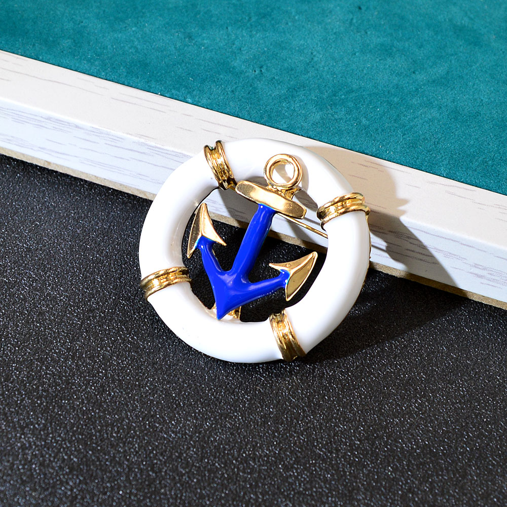 Broche Ancre et Bouée Marine