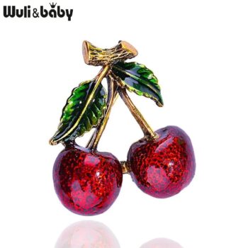 Broche Cerises