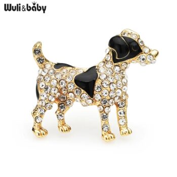 Broche Chien Strass