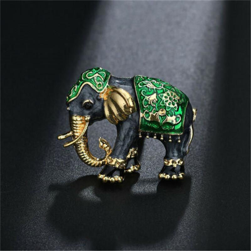 Broche Éléphants Indiens