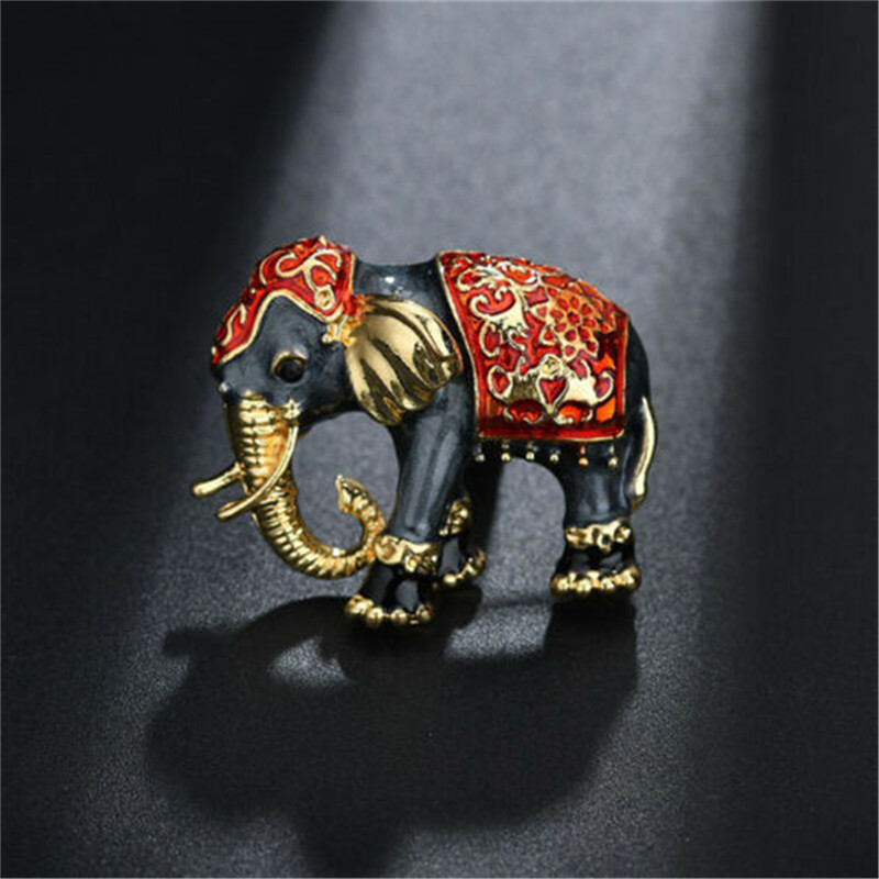 Broche Éléphants Indiens