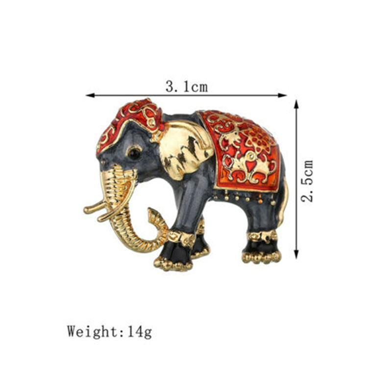 Broche Éléphants Indiens