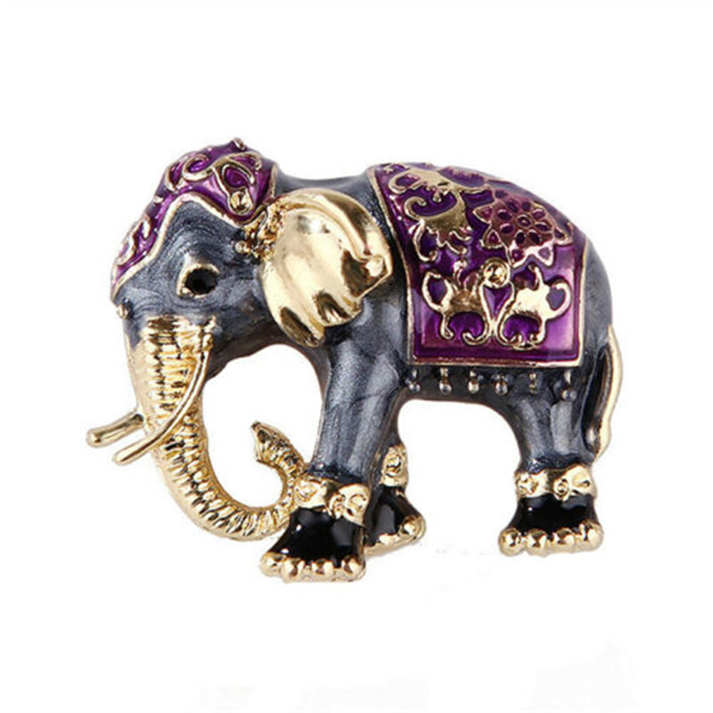 Broche Éléphants Indiens