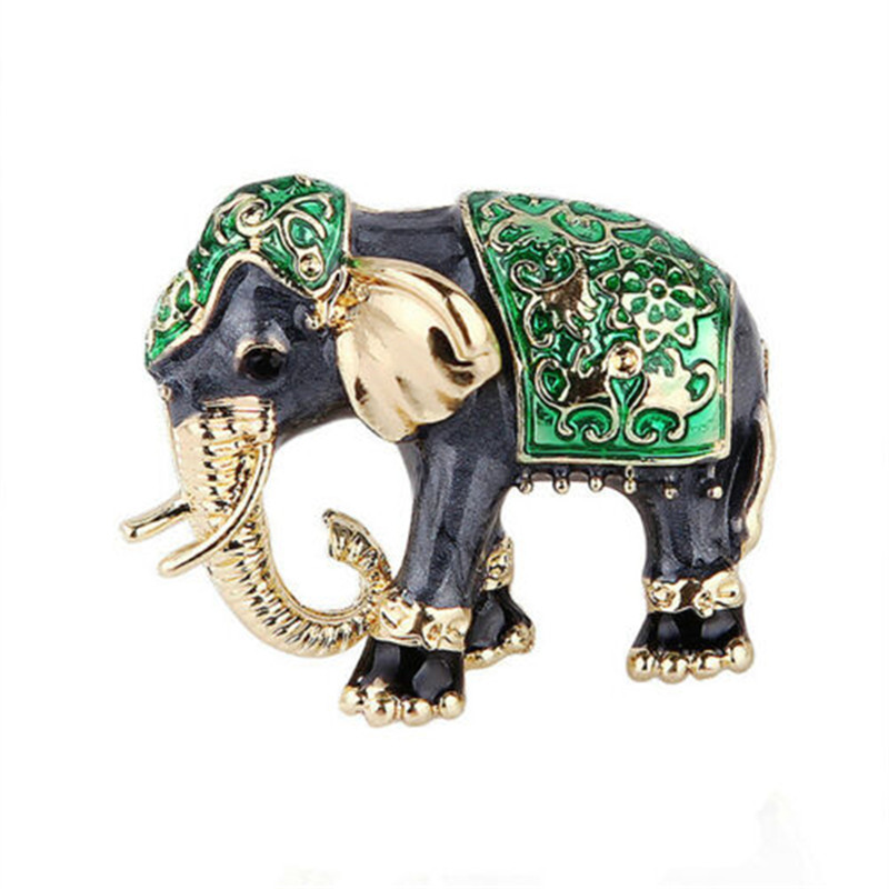 Broche Éléphants Indiens