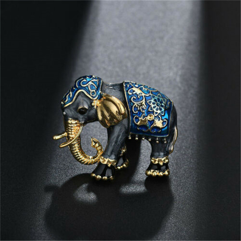 Broche Éléphants Indiens