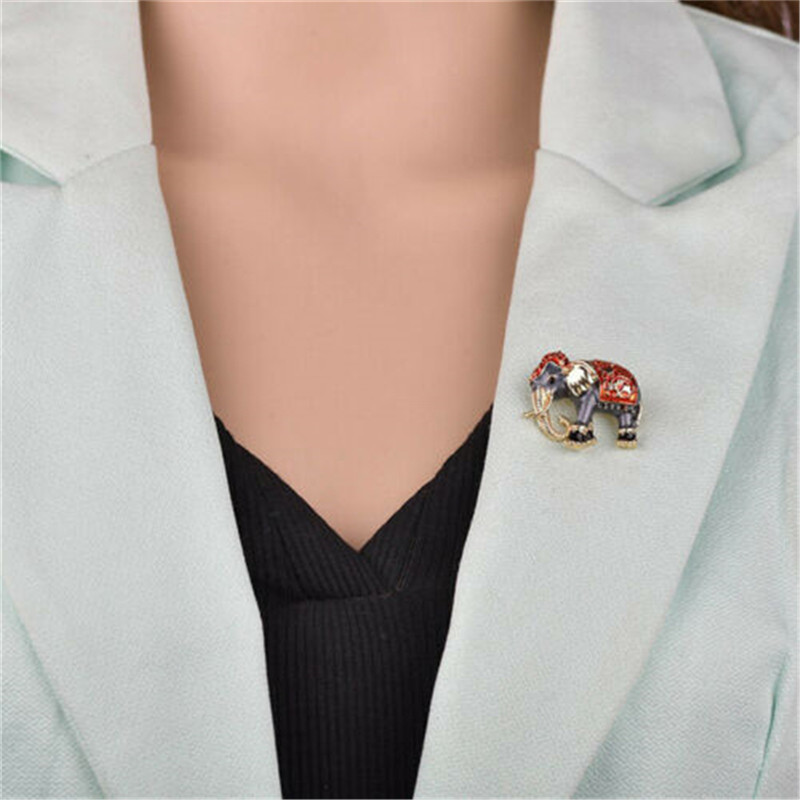 Broche Éléphants Indiens