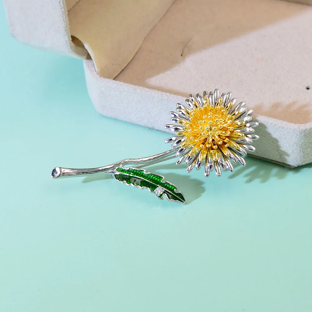 Broche Fleurs De Pissenlit