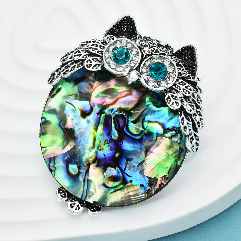 Broche Hibou Rond