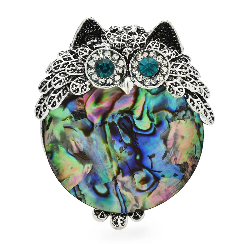 Broche Hibou Rond
