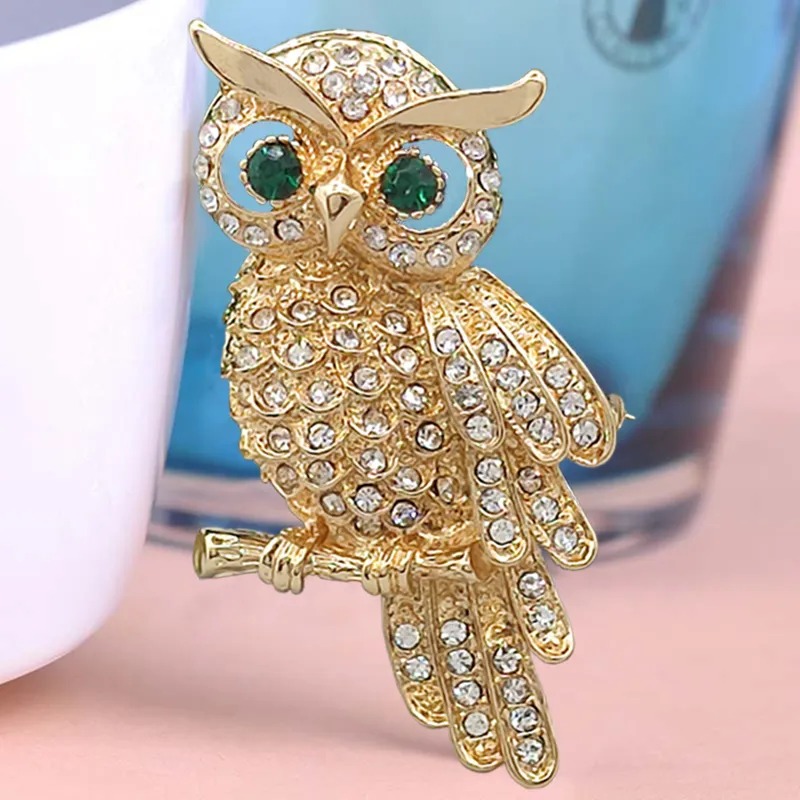 Broche Hibou Strass