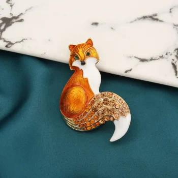 Broche Renard Fantaisie