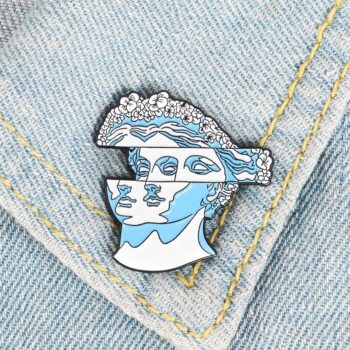 Pin&rsquo;s Visage Statue Grecque Artistique