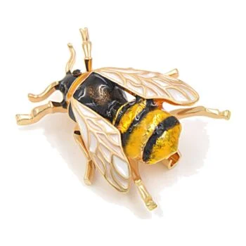 Broche Abeille Jaune
