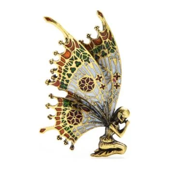 Broche Ange Pleureur à Grandes Ailes
