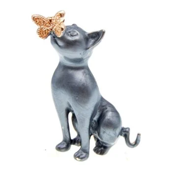 Broche Chat Et Papillon