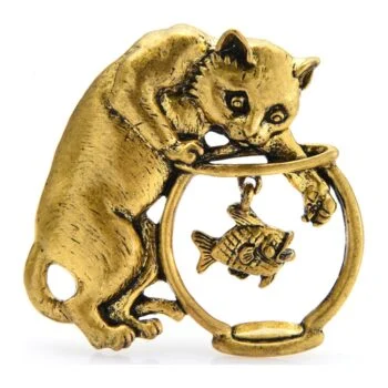 Broche Chat Et Poisson