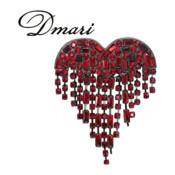 Broche Cœur Strass