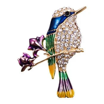 Broche Colibri Sur Une Branche
