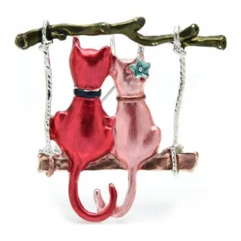 Broche Couple De Chat