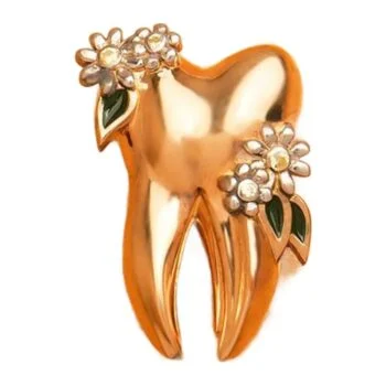 Broche Dent Fleurie