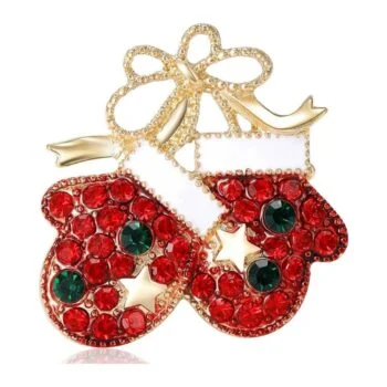 Broche Gants De Noel