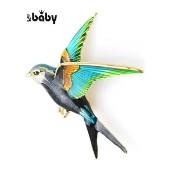 Broche Hirondelle Colorée