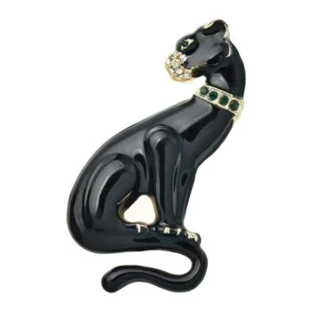 Broche Panthère Noire