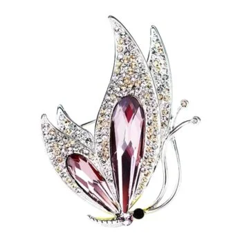 Broche Papillon Strass