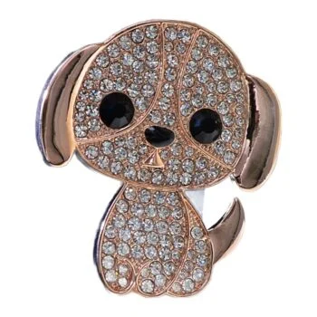Broche Petit Chien Strass